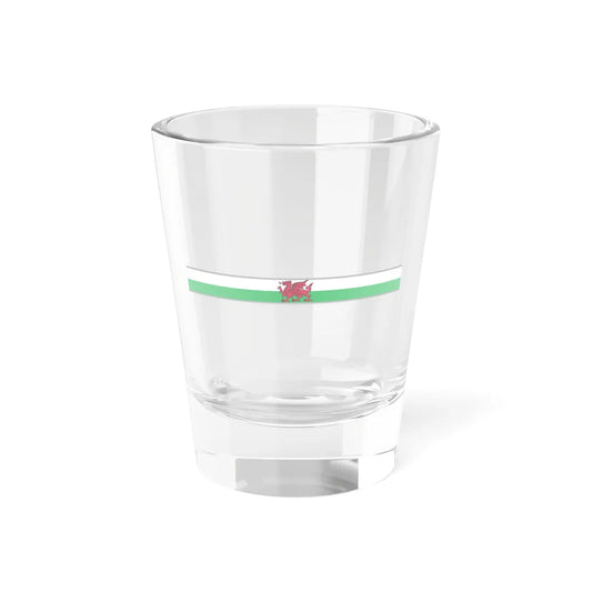 FlagRibbon Shrt Wales (United Kingdom) Shot Glass 1.5oz 1.5oz - Go Mug Yourself
