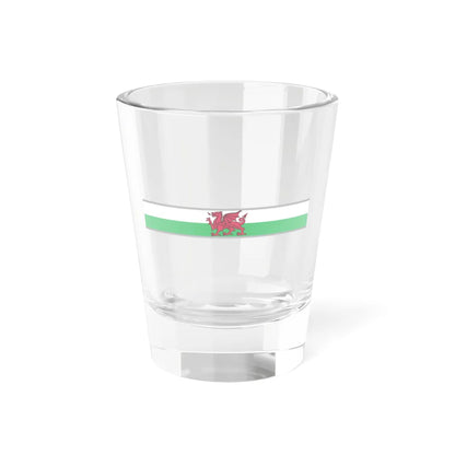FlagRibbon Sup Shrt Wales (United Kingdom) Shot Glass 1.5oz 1.5oz - Go Mug Yourself