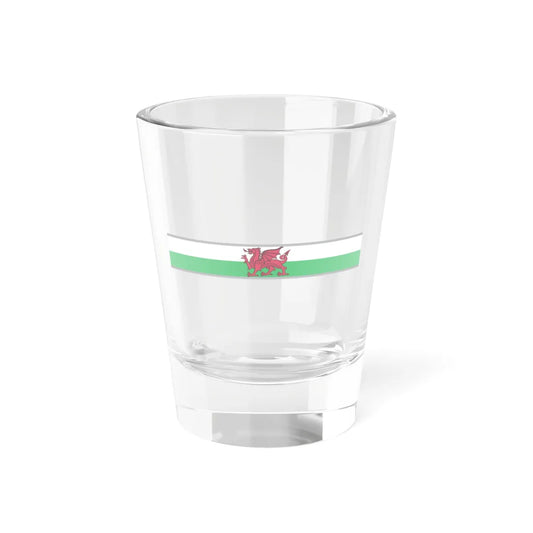FlagRibbon Sup Shrt Wales (United Kingdom) Shot Glass 1.5oz 1.5oz - Go Mug Yourself