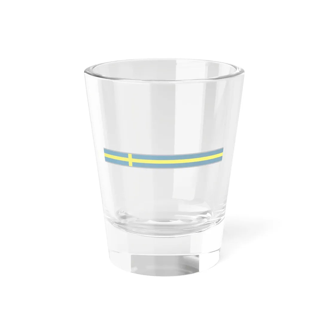 FlagRibbon Sweden Shrt (Sweden) Shot Glass 1.5oz 1.5oz - Go Mug Yourself
