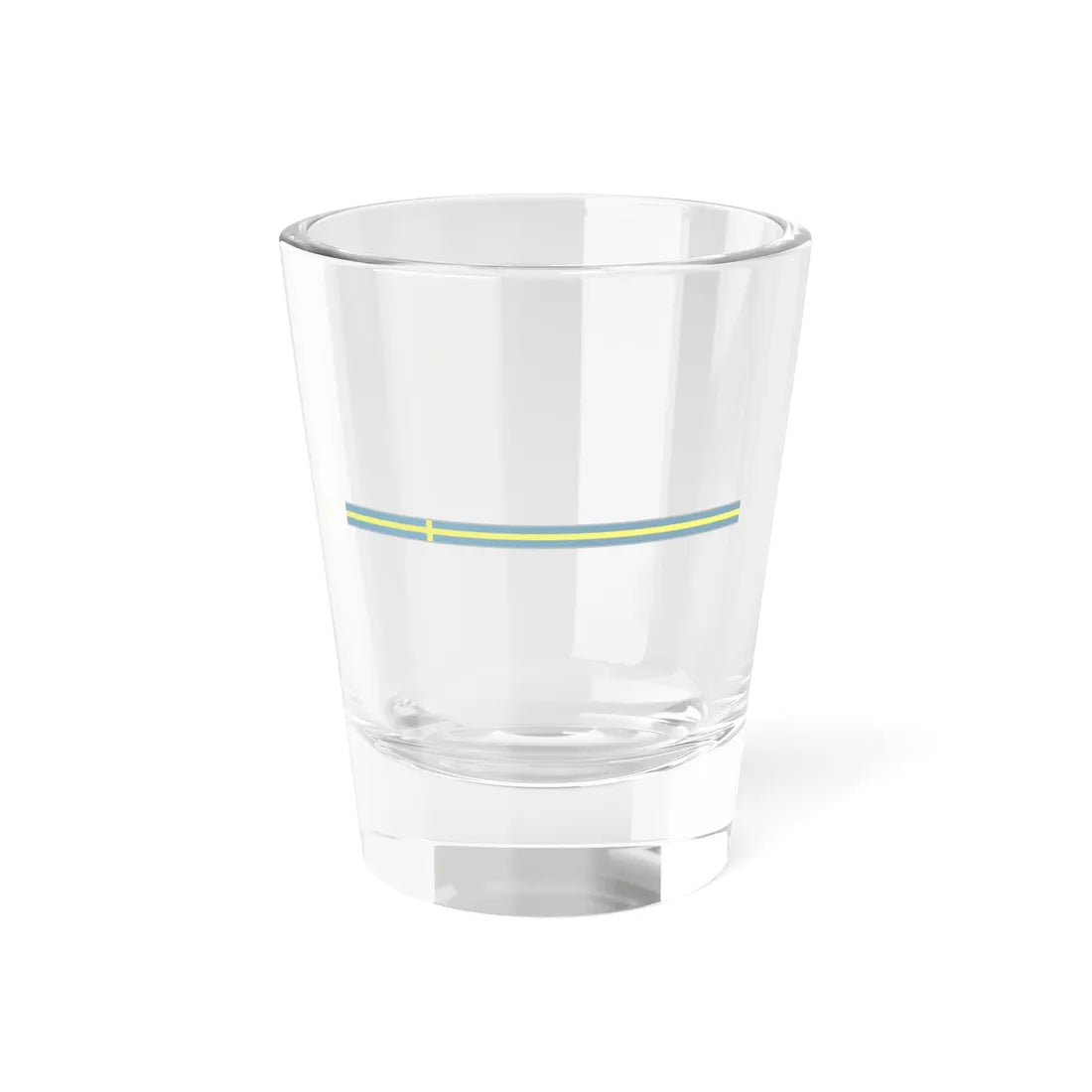 FlagRibbon Sweden (Sweden) Shot Glass 1.5oz 1.5oz - Go Mug Yourself