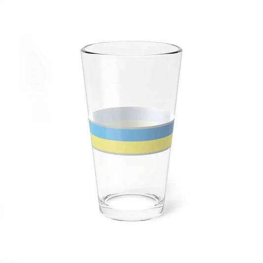 FlagRibbon Ukraine Shrt (Ukraine) Pint Glass 16oz 16oz - Go Mug Yourself