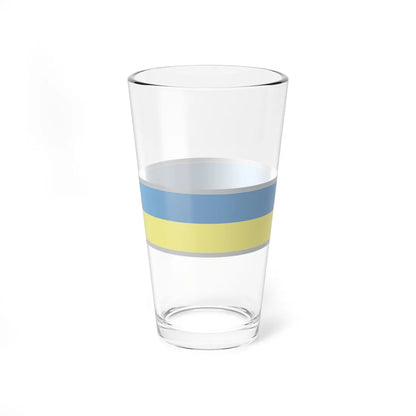 FlagRibbon Ukraine Sup Shrt (Ukraine) Pint Glass 16oz - Go Mug Yourself