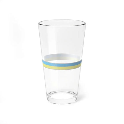 FlagRibbon Ukraine (Ukraine) Pint Glass 16oz 16oz - Go Mug Yourself