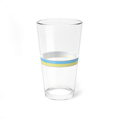 FlagRibbon Ukraine (Ukraine) Pint Glass 16oz - Go Mug Yourself