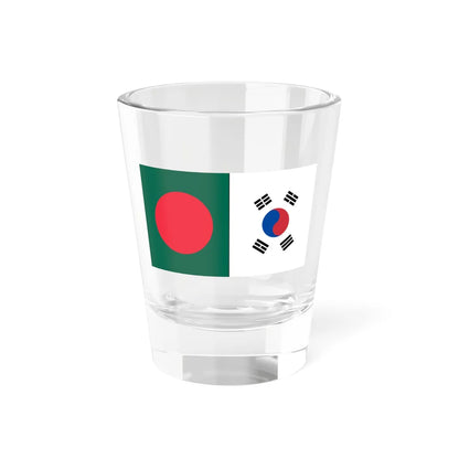 Flags of Bangladesh and South Korea 16-9 (Bangladesh) Shot Glass 1.5oz 1.5oz - Go Mug Yourself