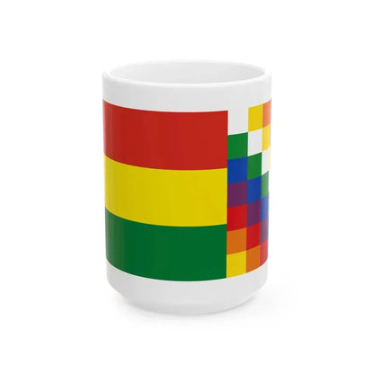 Flags of Bolivia (Bolivia) White Coffee Mug 15oz - Go Mug Yourself
