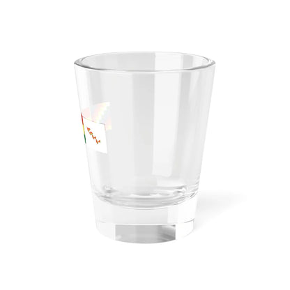Flags of Bolivia Whipala  Patujú Flower (Bolivia) Shot Glass 1.5oz - Go Mug Yourself