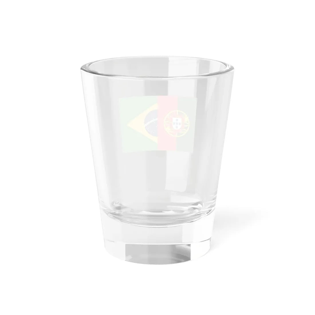 Flags of Brazil and Portugal (Brazil) Shot Glass 1.5oz - Go Mug Yourself