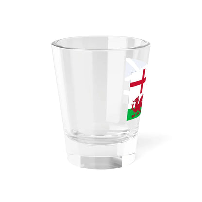 Flags of England Scotland Wales and Cornwall (England) Shot Glass 1.5oz - Go Mug Yourself