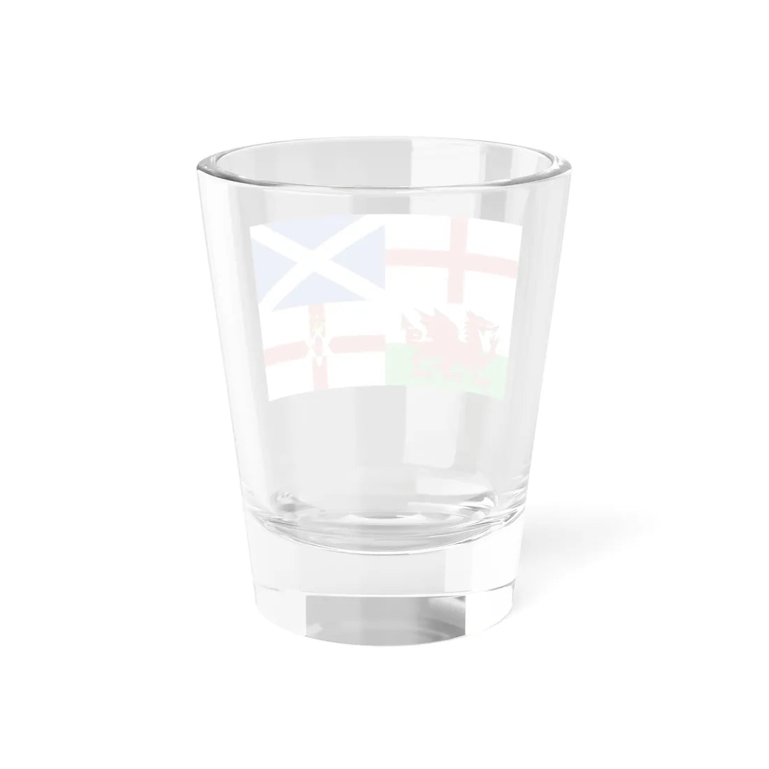 Flags of England Scotland Wales and Northern Ireland (England) Shot Glass 1.5oz - Go Mug Yourself