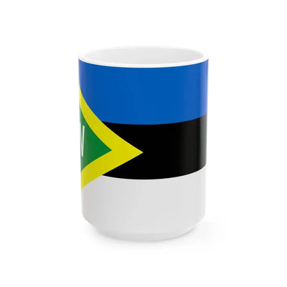 Flags of Estonia - Border Guards (Estonia) White Coffee Mug 15oz - Go Mug Yourself