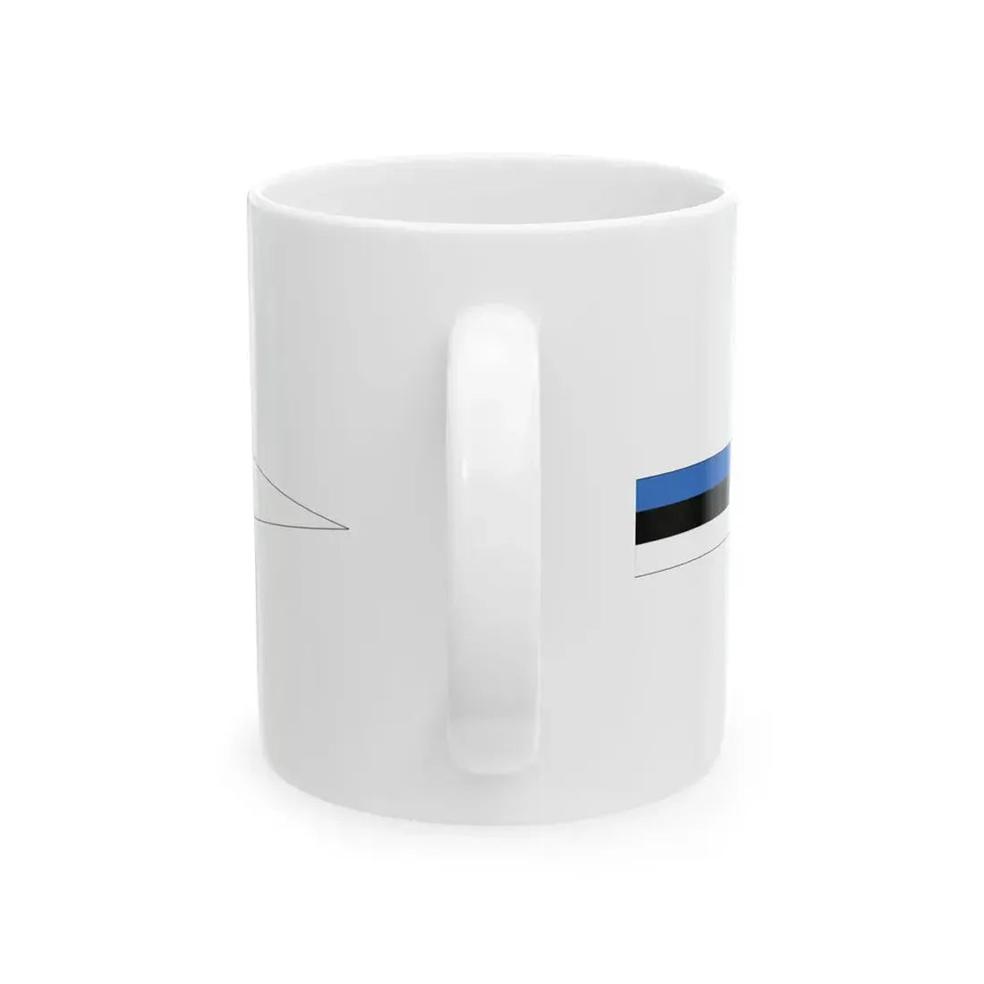 Flags of Estonia - Masthead Pennant (Estonia) White Coffee Mug - Go Mug Yourself