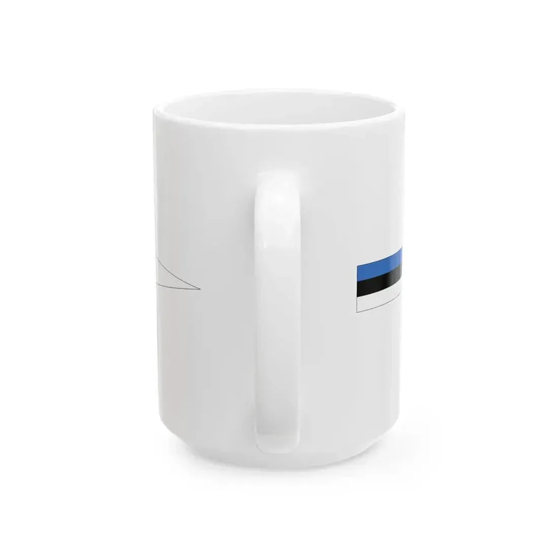 Flags of Estonia - Masthead Pennant (Estonia) White Coffee Mug - Go Mug Yourself