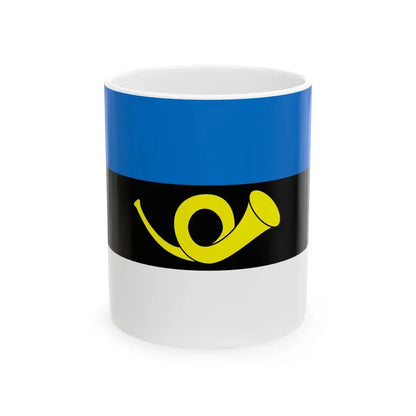 Flags of Estonia - Postal Flag (Estonia) White Coffee Mug 11oz - Go Mug Yourself