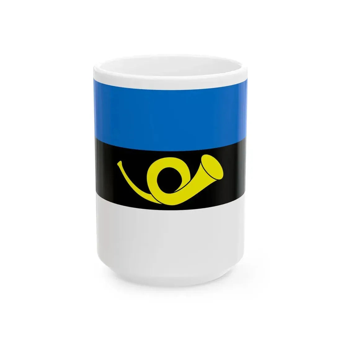 Flags of Estonia - Postal Flag (Estonia) White Coffee Mug 15oz - Go Mug Yourself