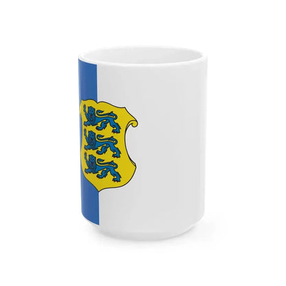 Flags of Estonia - Rear Admiral (Estonia) White Coffee Mug 15oz - Go Mug Yourself