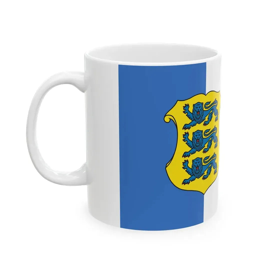 Flags of Estonia - Rear Admiral (Estonia) White Coffee Mug - Go Mug Yourself