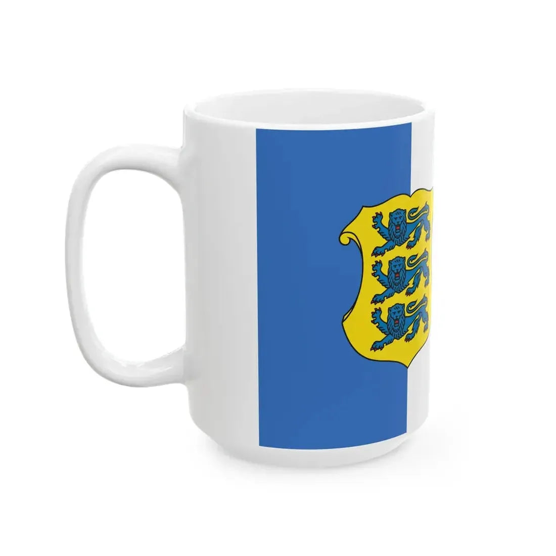 Flags of Estonia - Rear Admiral (Estonia) White Coffee Mug - Go Mug Yourself