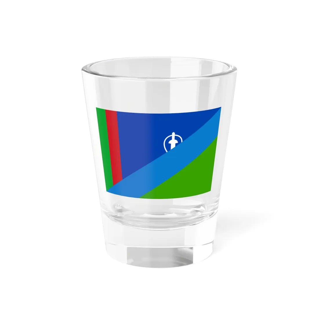 Flags of Lesotho 1987 (Lesotho) Shot Glass 1.5oz 1.5oz - Go Mug Yourself