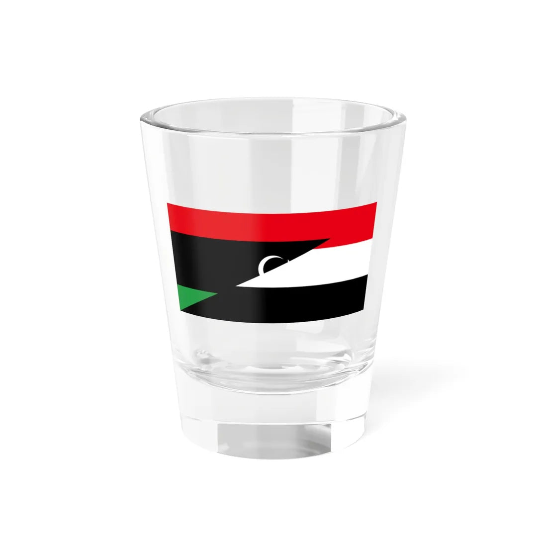 Flags of Libya 1969 (Libya) Shot Glass 1.5oz 1.5oz - Go Mug Yourself