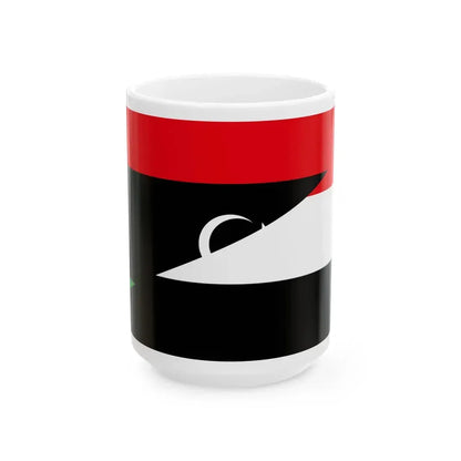 Flags of Libya 1969 (Libya) White Coffee Mug 15oz - Go Mug Yourself