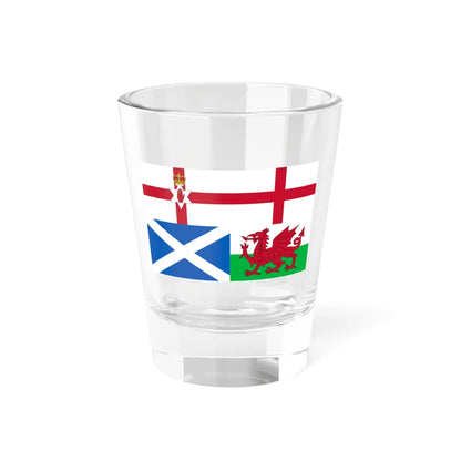 Flags of Northern Ireland England Scotland and Wales (England) Shot Glass 1.5oz 1.5oz - Go Mug Yourself