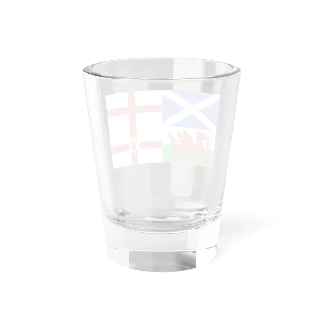 Flags of Scotland England Wales and Northern Ireland (England) Shot Glass 1.5oz - Go Mug Yourself