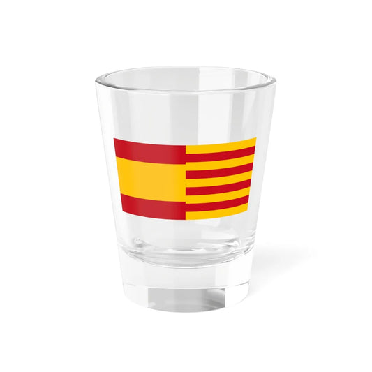 Flags of Spain and Catalonia 1 x 2 (Spain) Shot Glass 1.5oz 1.5oz - Go Mug Yourself