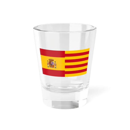 Flags of Spain and Catalonia 1 x 2 state (Spain) Shot Glass 1.5oz 1.5oz - Go Mug Yourself