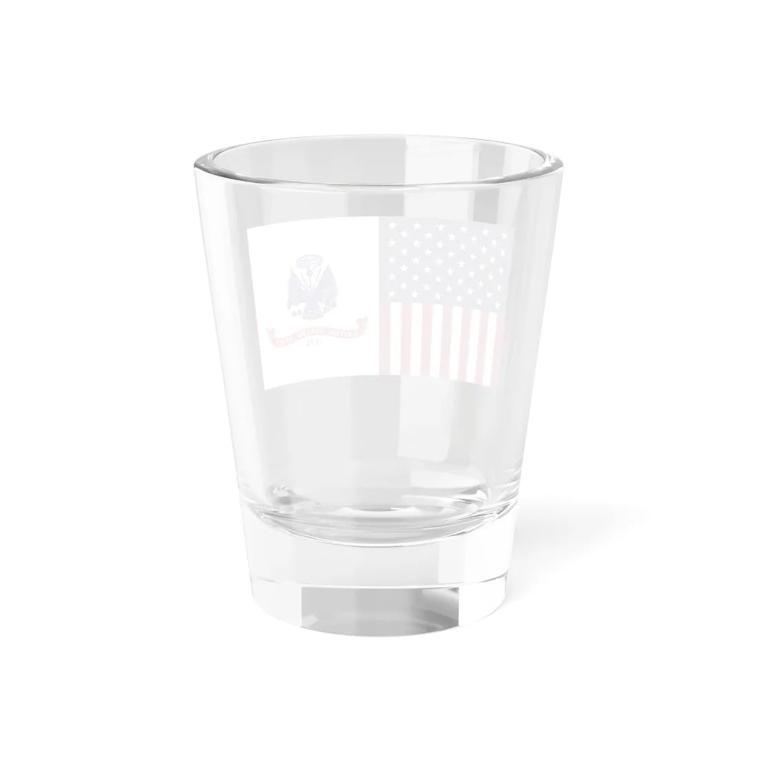 Flags of USA and the US Army 16-9 ratio (United States) Shot Glass 1.5oz - Go Mug Yourself