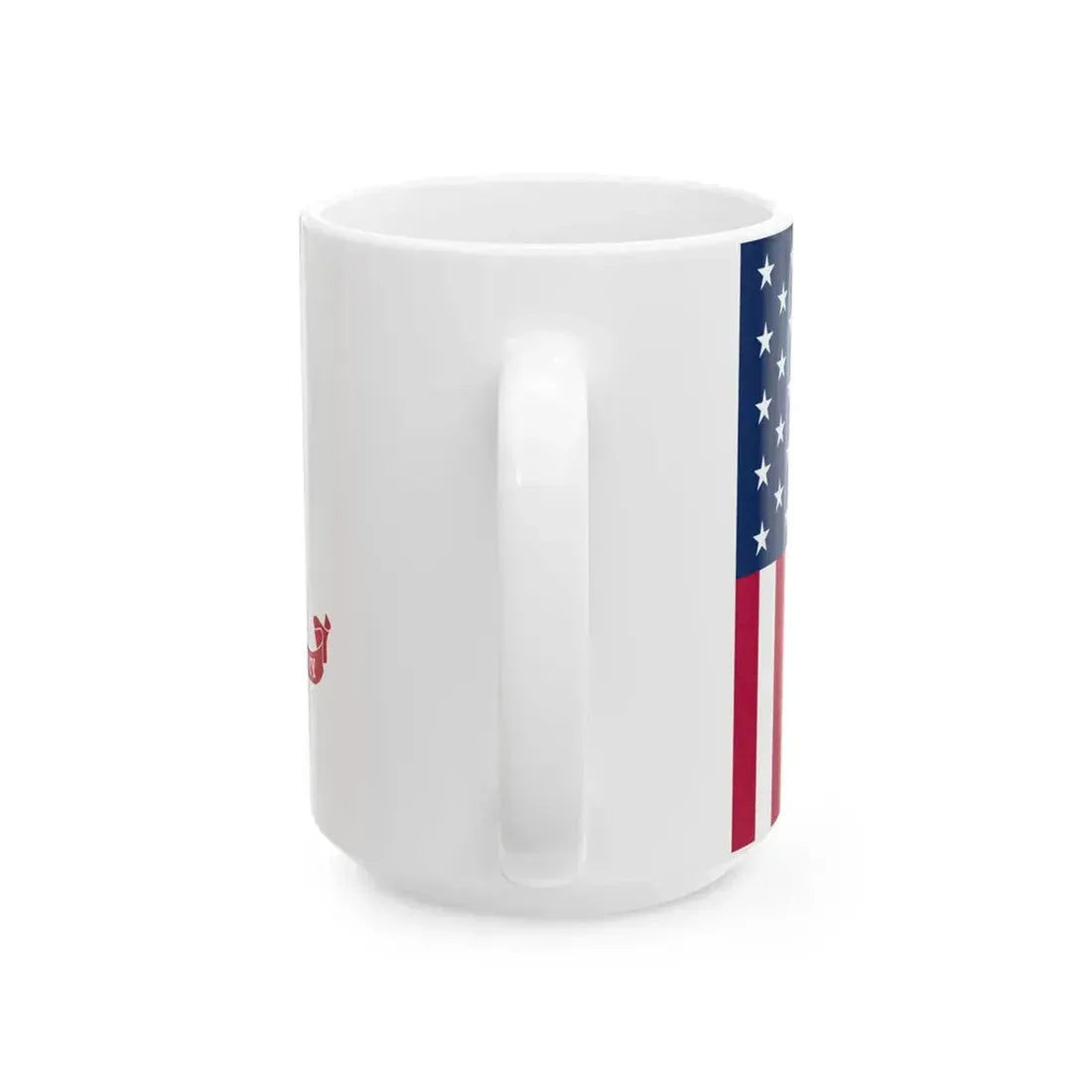 Flags of USA and the US Army 16-9 ratio (United States) White Coffee Mug - Go Mug Yourself