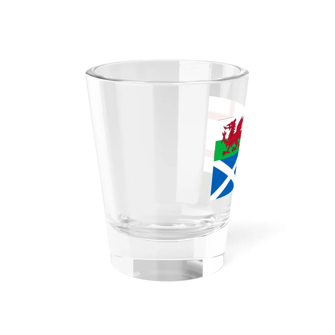 Flags of Wales England Scotland and Northern Ireland (England) Shot Glass 1.5oz - Go Mug Yourself