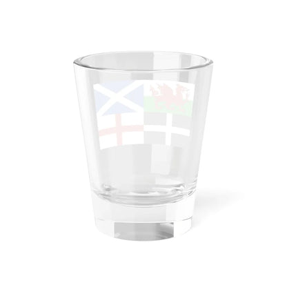 Flags of Wales Scotland Cornwall and England (England) Shot Glass 1.5oz - Go Mug Yourself