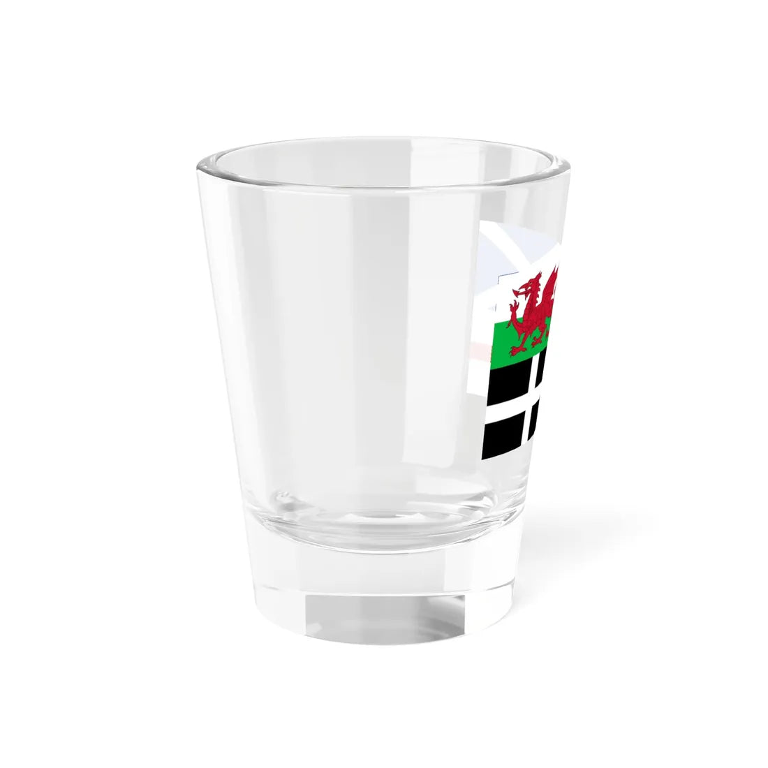 Flags of Wales Scotland Cornwall and England (England) Shot Glass 1.5oz - Go Mug Yourself