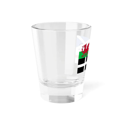 Flags of Wales Scotland Cornwall and England (England) Shot Glass 1.5oz - Go Mug Yourself