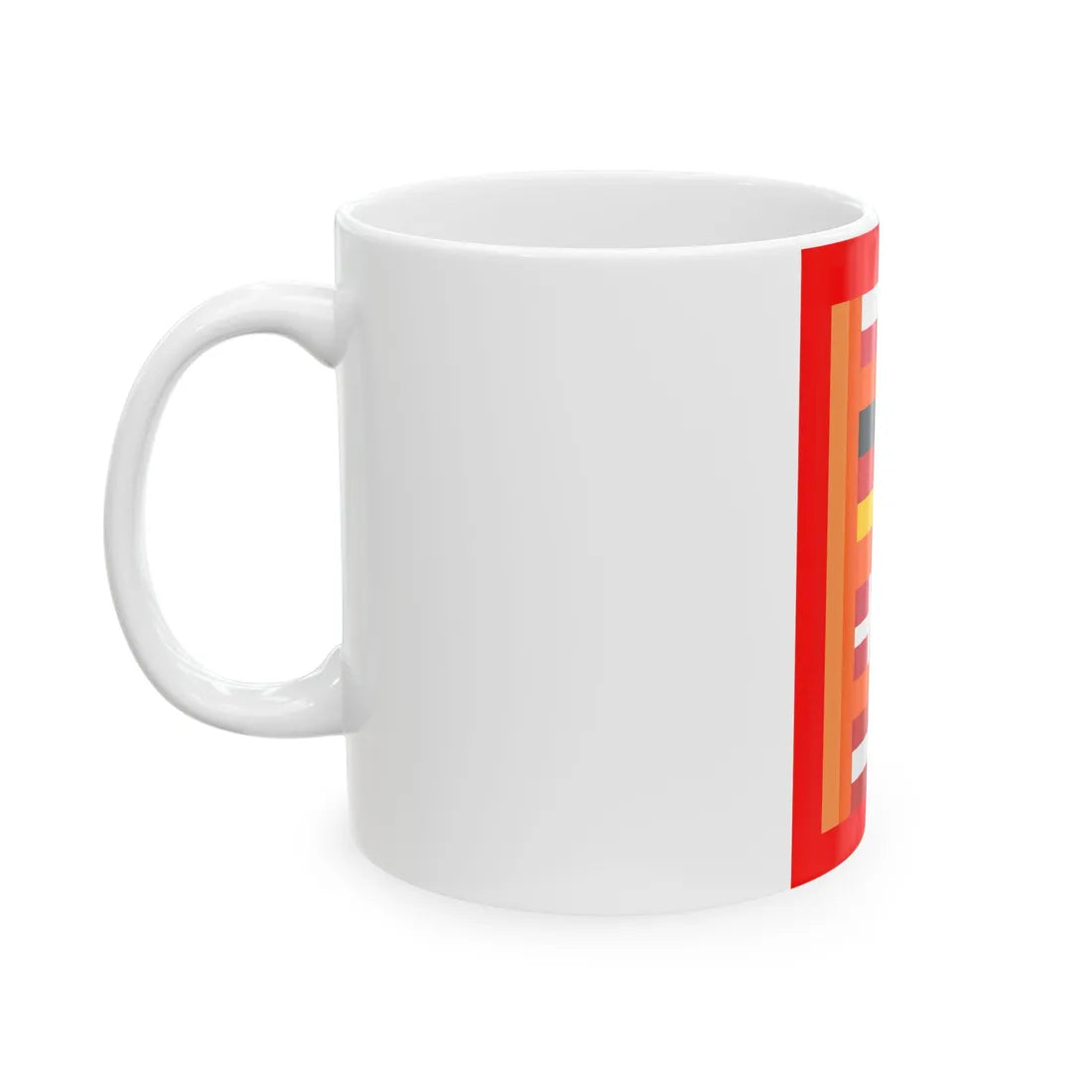 Flags POL DEU DAN AUS (Austria) White Coffee Mug - Go Mug Yourself