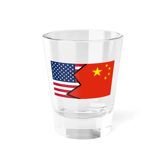 FlagUSA FlagPRC crash (China) Shot Glass 1.5oz 1.5oz - Go Mug Yourself