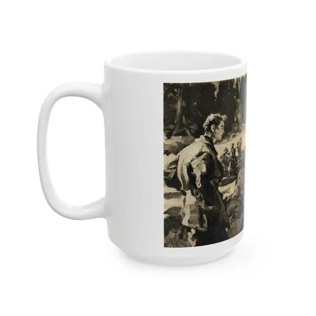 Flambeau Trail, McCall's magazine, March 1937 - White Coffee Mug - Go Mug Yourself