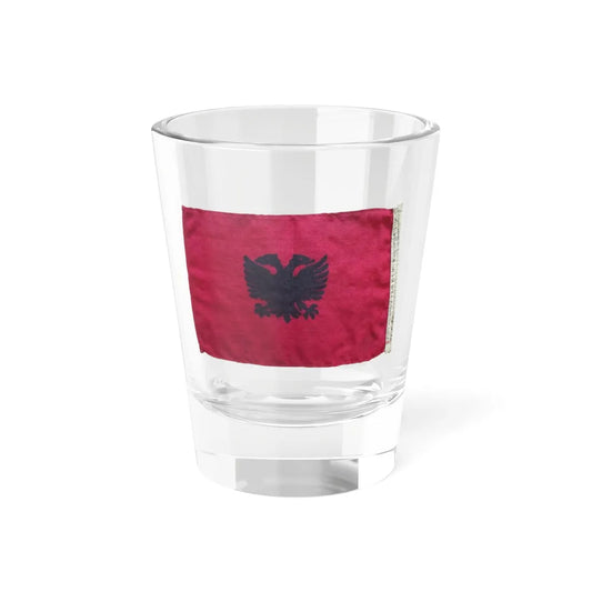 Flamur i përdorur gjatë martesës së Mbretit Zog 1938 (Albania) Shot Glass 1.5oz 1.5oz - Go Mug Yourself