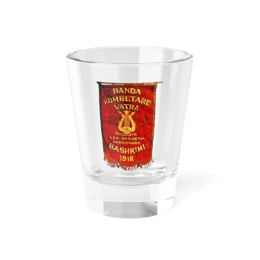 Flamuri i Bandës Kombëtare Vatra 1918 (Albania) Shot Glass 1.5oz 1.5oz - Go Mug Yourself