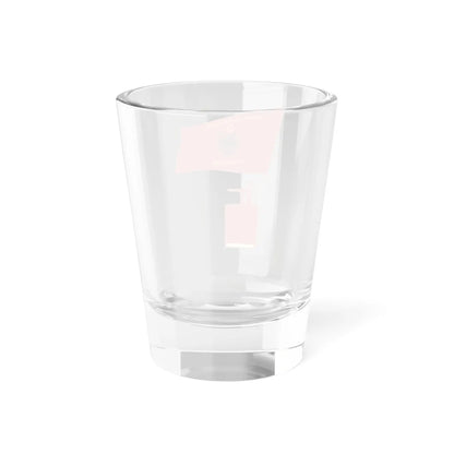 Flamuri i Frontit Demokratik të Shqipërisë (Albania) Shot Glass 1.5oz - Go Mug Yourself