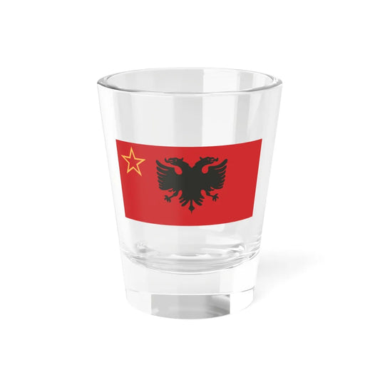Flamuri i Kombësisë Shqiptare 1986 (Kosovo) Shot Glass 1.5oz 1.5oz - Go Mug Yourself