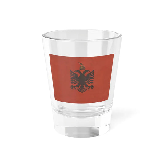 Flamuri i Mbretnisë Shqiptare (Albania) Shot Glass 1.5oz 1.5oz - Go Mug Yourself