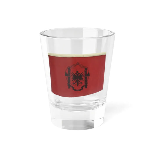 Flamuri i Mbretërisë së Shqipërisë pa kurorë (Albania) Shot Glass 1.5oz 1.5oz - Go Mug Yourself
