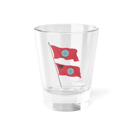 Flamuri i Partis Nacional-Ballkanike Shqiptare 1929 (Albania) Shot Glass 1.5oz 1.5oz - Go Mug Yourself