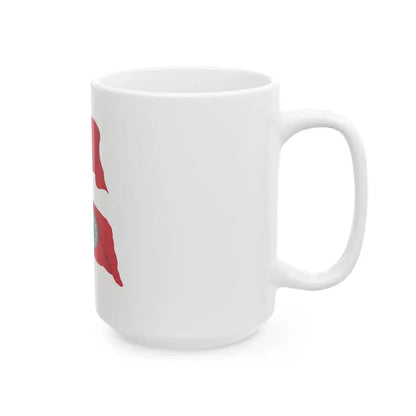 Flamuri i Partis Nacional-Ballkanike Shqiptare 1929 (Albania) White Coffee Mug - Go Mug Yourself