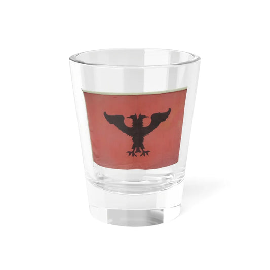 Flamuri i Reparteve të Milicisë Shqiptare 1917 (Albania) Shot Glass 1.5oz 1.5oz - Go Mug Yourself
