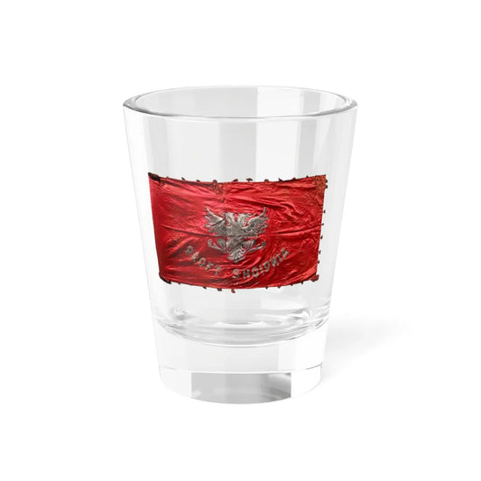 Flamuri i Shoqërisë Djelmoshe 1919 (Albania) Shot Glass 1.5oz 1.5oz - Go Mug Yourself