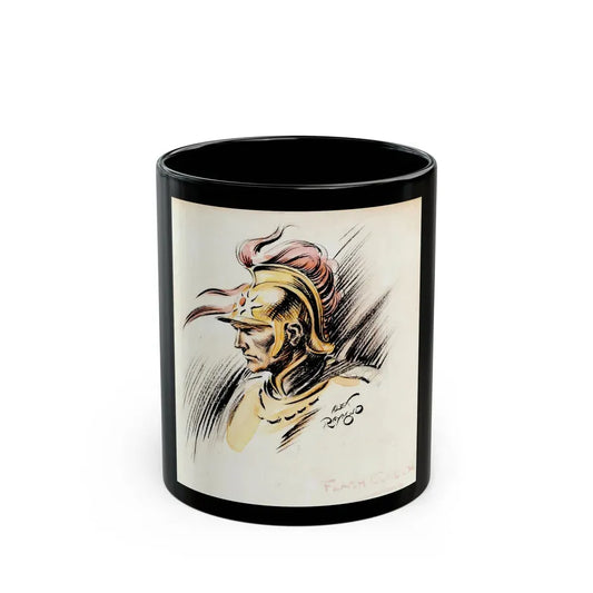 Flash Gordon Illustration (circa 1930s) - Black Coffee Mug 11oz - Go Mug Yourself